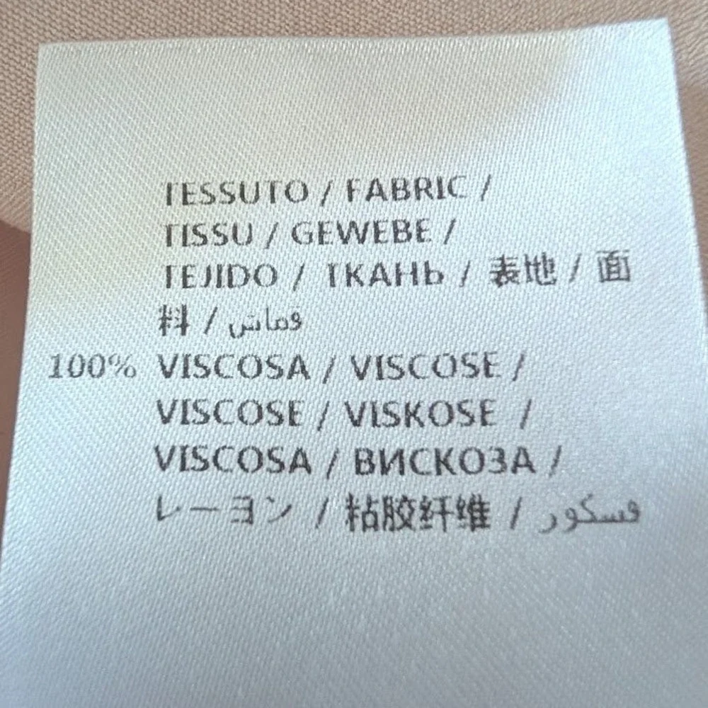 McQ Alexander McQueen Pink Swallow Bird Print Cold Shoulder Ruffle Top Size 44 - Picture 11 of 11